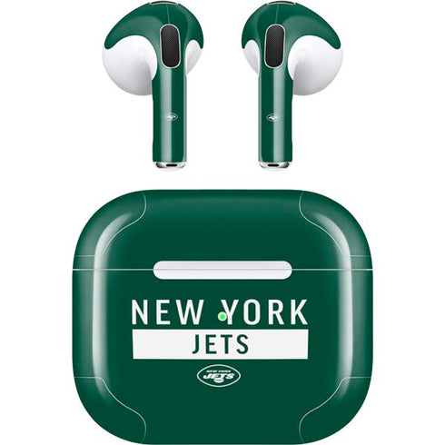NFL New York Jets Green Performance Series Apple AirPods (3rd Gen 2021) Skin