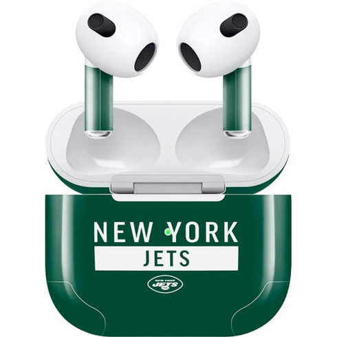 NFL New York Jets Green Performance Series Apple AirPods (3rd Gen 2021) Skin