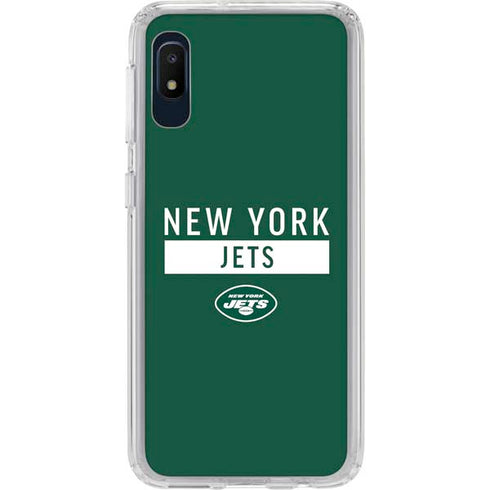 NFL New York Jets Green Performance Series Galaxy A10e Clear Case