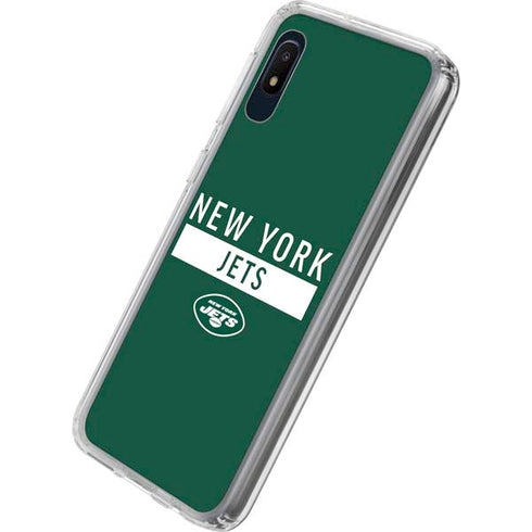 NFL New York Jets Green Performance Series Galaxy A10e Clear Case