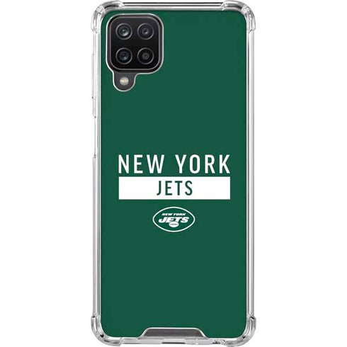 NFL New York Jets Green Performance Series Galaxy A12 Clear Case