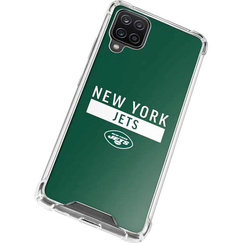 NFL New York Jets Green Performance Series Galaxy A12 Clear Case