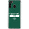 NFL New York Jets Green Performance Series Galaxy A21 Clear Case