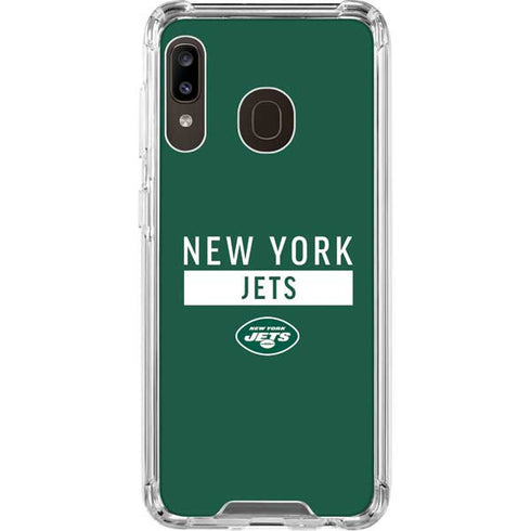 NFL New York Jets Green Performance Series Galaxy A30 Clear Case