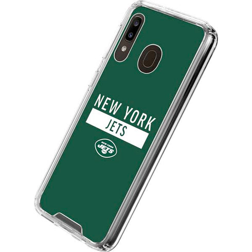 NFL New York Jets Green Performance Series Galaxy A30 Clear Case
