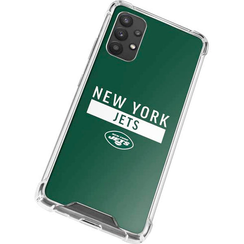 NFL New York Jets Green Performance Series Galaxy A32 5G Clear Case