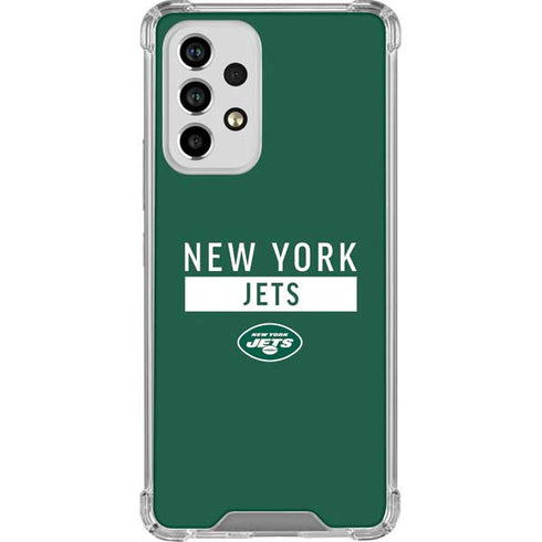 NFL New York Jets Green Performance Series Galaxy A53 5G Clear Case