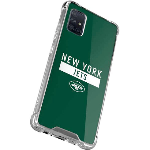 NFL New York Jets Green Performance Series Galaxy A71 5G Clear Case