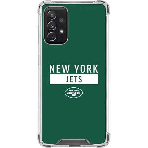 NFL New York Jets Green Performance Series Galaxy A72 5G Clear Case