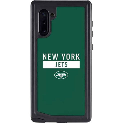 NFL New York Jets Green Performance Series Galaxy Note 10 Waterproof Case