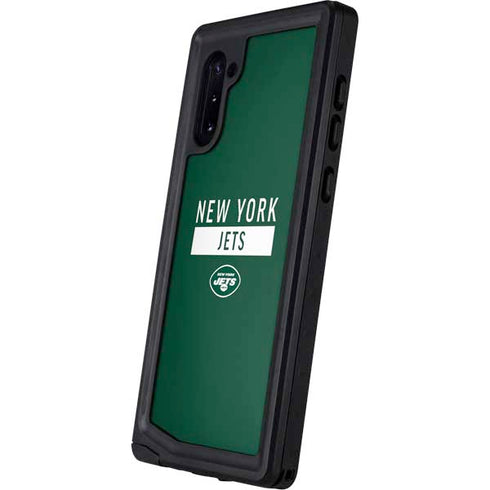 NFL New York Jets Green Performance Series Galaxy Note 10 Waterproof Case