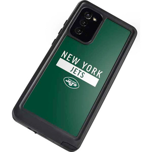 NFL New York Jets Green Performance Series Galaxy Note20 5G Waterproof Case