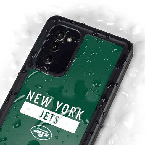 NFL New York Jets Green Performance Series Galaxy Note20 5G Waterproof Case