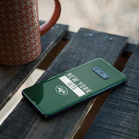 NFL New York Jets Green Performance Series Galaxy S10e Skin