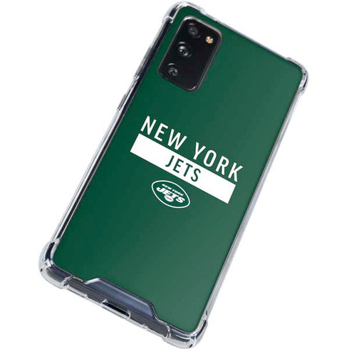 NFL New York Jets Green Performance Series Galaxy S20 FE Clear Case