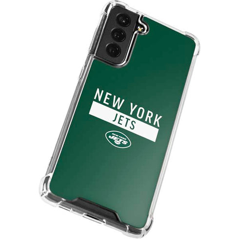 NFL New York Jets Green Performance Series Galaxy S21 FE Clear Case