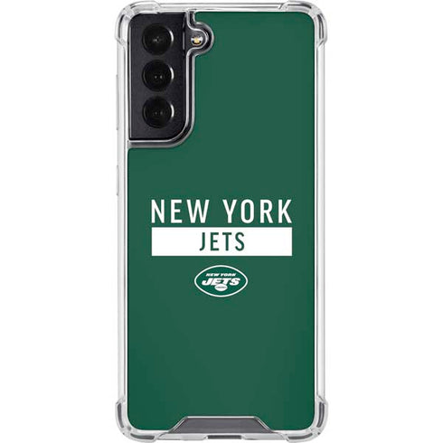 NFL New York Jets Green Performance Series Galaxy S22 Clear Case