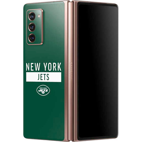 NFL New York Jets Green Performance Series Galaxy Z Fold2 5G Skin