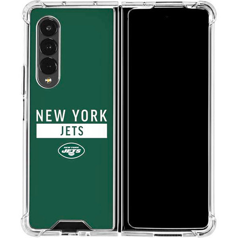 NFL New York Jets Green Performance Series Galaxy Z Fold4 5G Clear Case