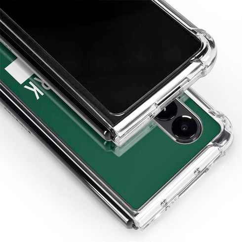 NFL New York Jets Green Performance Series Galaxy Z Fold4 5G Clear Case