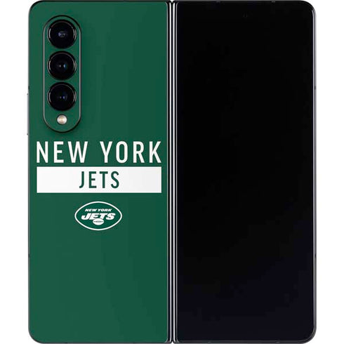 NFL New York Jets Green Performance Series Galaxy Z Fold4 5G Skin