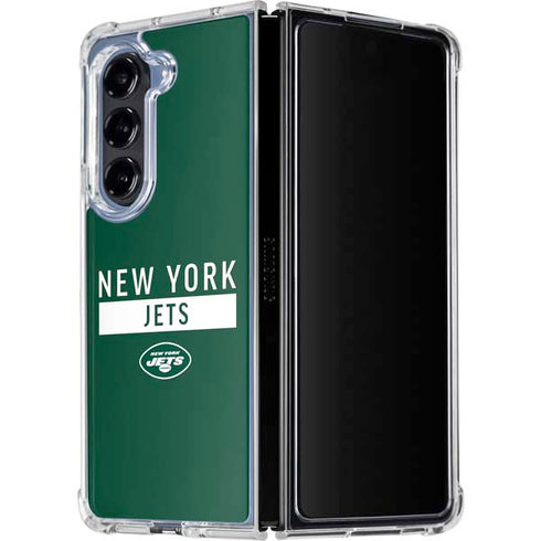 NFL New York Jets Green Performance Series Galaxy Z Fold5 5G Clear Case