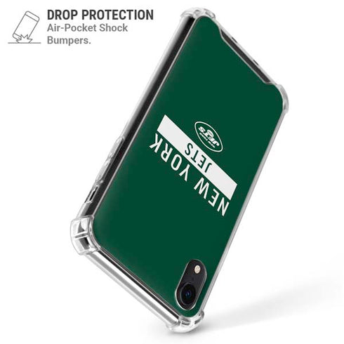 NFL New York Jets Green Performance Series iPhone XR Clear Case