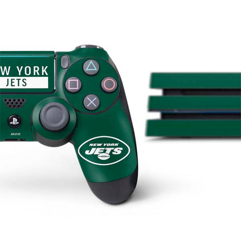 NFL New York Jets Green Performance Series PS4 Pro Bundle Skin