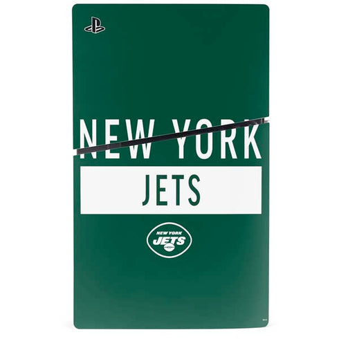 NFL New York Jets Green Performance Series PS5 Slim Disk Console Skin
