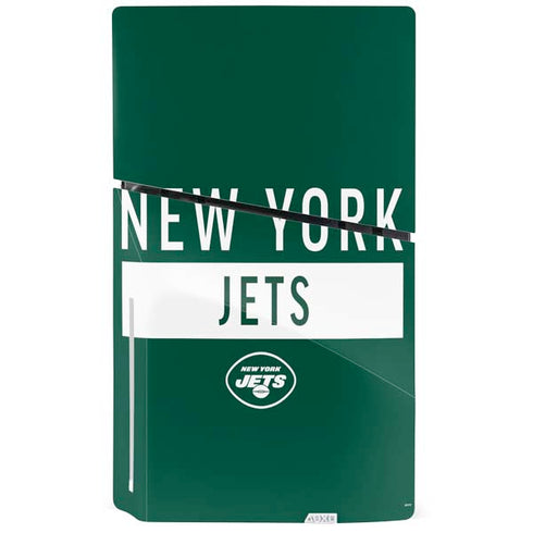 NFL New York Jets Green Performance Series PS5 Slim Disk Console Skin