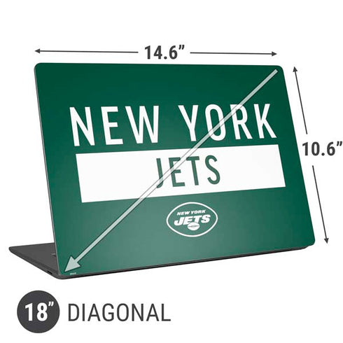 NFL New York Jets Green Performance Series Universal Laptop 18in (14.6 x 10.6in) Skin