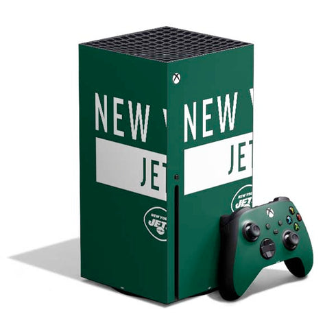 NFL New York Jets Green Performance Series Xbox Series X Bundle Skin