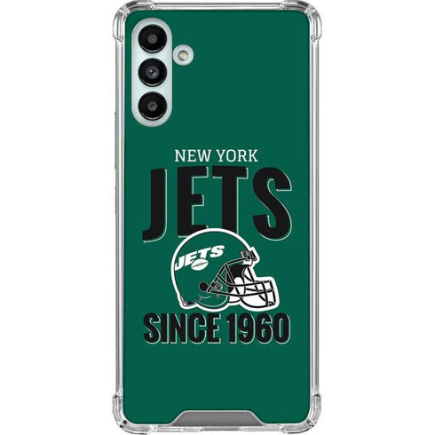 NFL New York Jets Helmet Galaxy A13 5G Clear Case