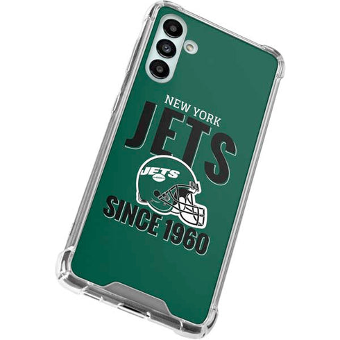 NFL New York Jets Helmet Galaxy A13 5G Clear Case