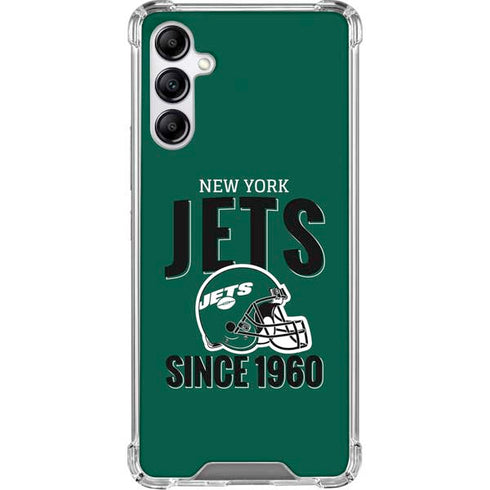 NFL New York Jets Helmet Galaxy A15 5G Clear Case