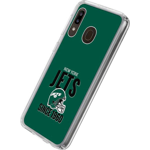 NFL New York Jets Helmet Galaxy A20 Clear Case