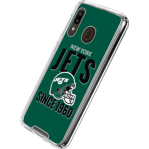 NFL New York Jets Helmet Galaxy A30 Clear Case