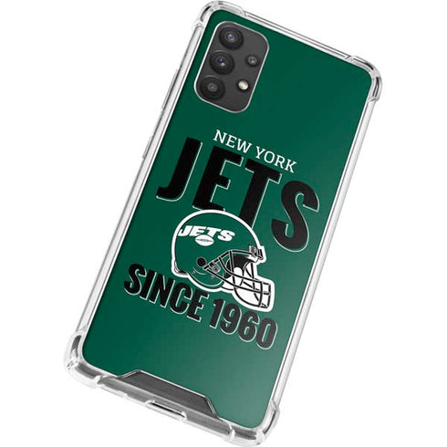 NFL New York Jets Helmet Galaxy A32 5G Clear Case