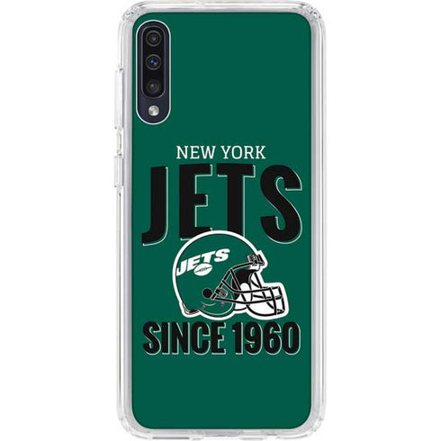 NFL New York Jets Helmet Galaxy A50 Clear Case