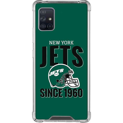 NFL New York Jets Helmet Galaxy A51 5G Clear Case