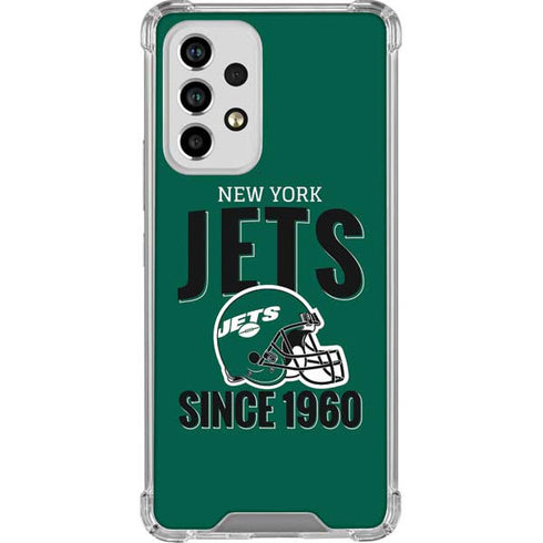 NFL New York Jets Helmet Galaxy A53 5G Clear Case