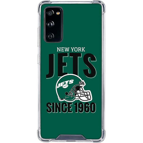 NFL New York Jets Helmet Galaxy S20 FE Clear Case