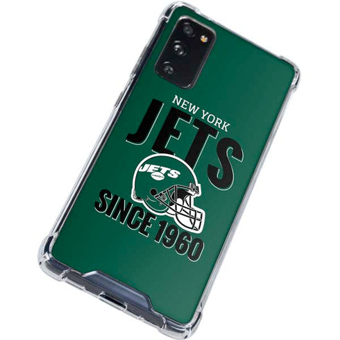 NFL New York Jets Helmet Galaxy S20 FE Clear Case