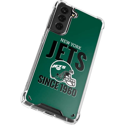 NFL New York Jets Helmet Galaxy S21 5G Clear Case