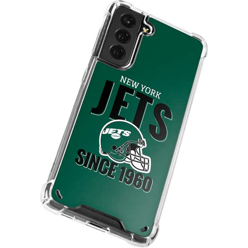 NFL New York Jets Helmet Galaxy S21 Plus 5G Clear Case