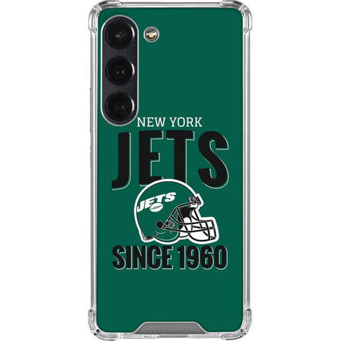 NFL New York Jets Helmet Galaxy S23 Clear Case