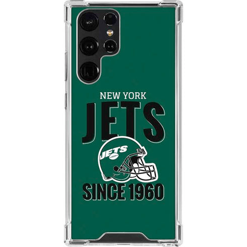 NFL New York Jets Helmet Galaxy S24 Ultra Clear Case