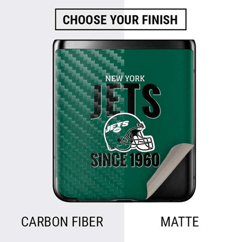 NFL New York Jets Helmet Galaxy Z Flip Skin