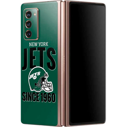 NFL New York Jets Helmet Galaxy Z Fold2 5G Skin