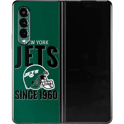 NFL New York Jets Helmet Galaxy Z Fold3 5G Skin